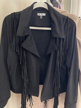 SPANNER- Black Fringe Jacket
